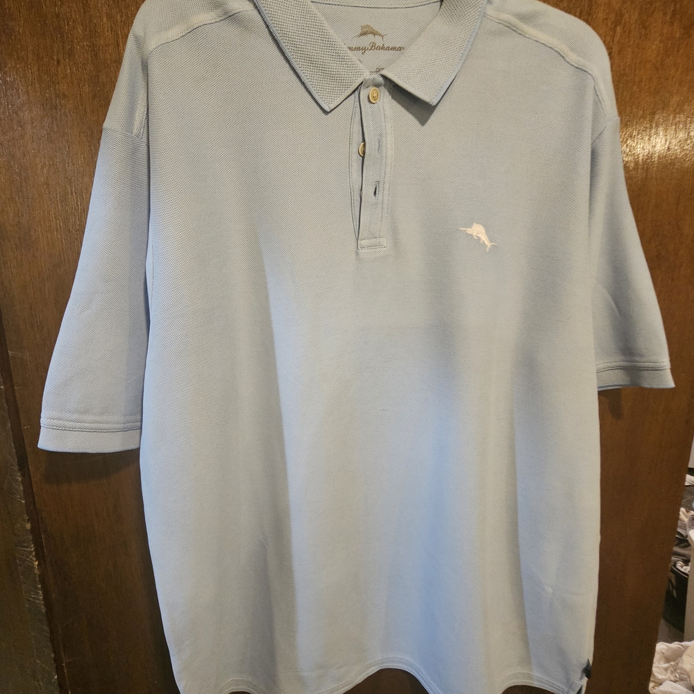 Tommy Bahama Light Blue Men's Polo Shirt